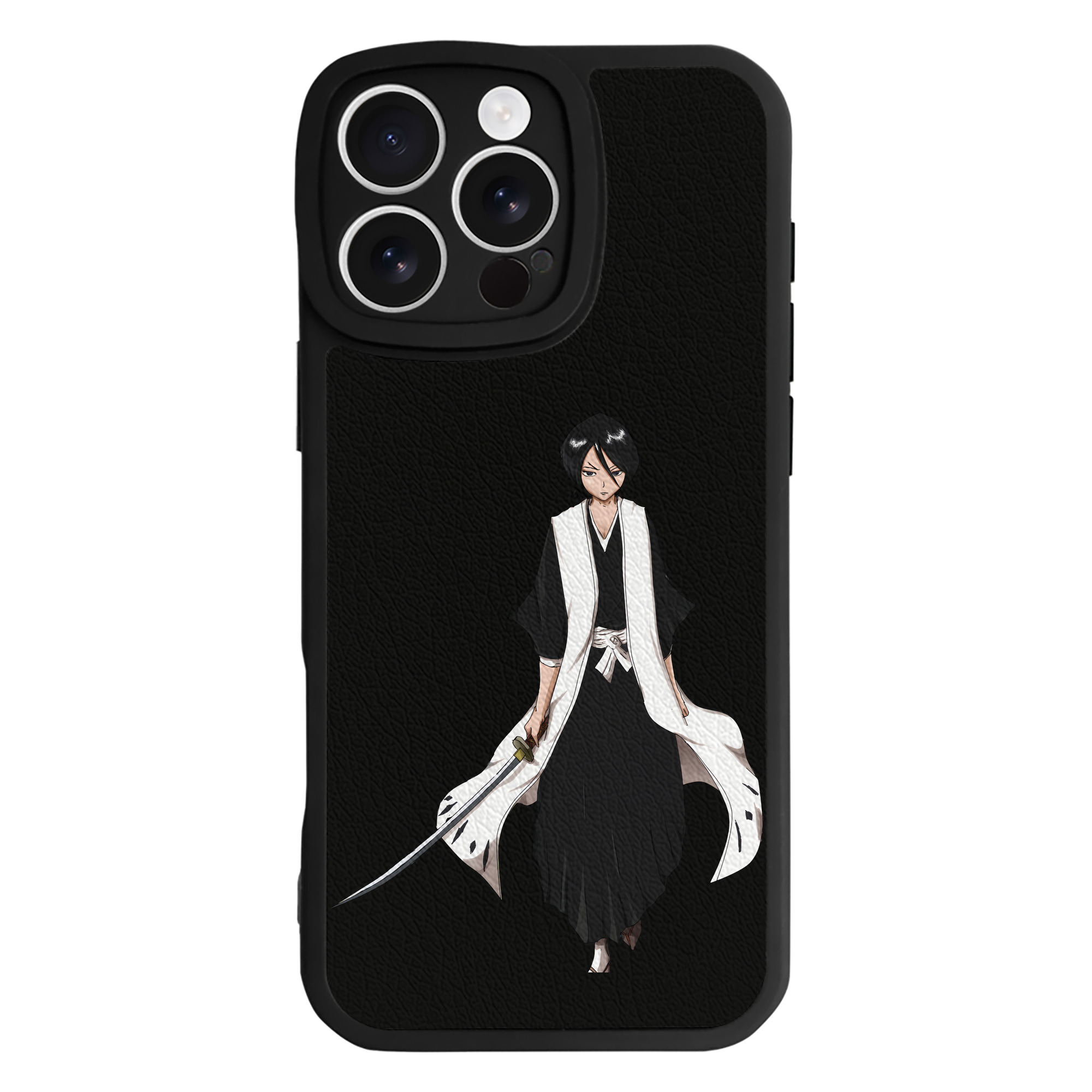 （画像用） ブリーチ 朽木ルキア BLEACH Kuchiki Rukia 【iPhone 16シリーズ対応】シリコンスマホケース（レザー調） 材質：シリコン